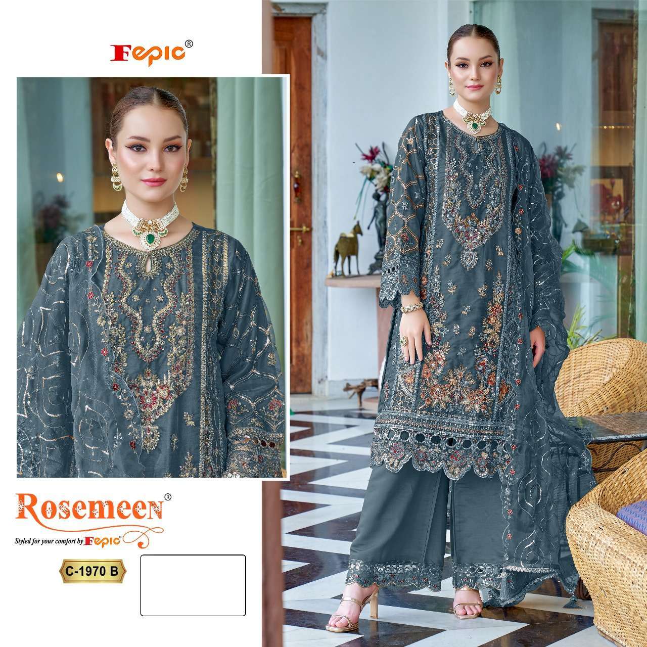 Fepic C 1970 Colors Pakistani Salwar Collection At Price view 2