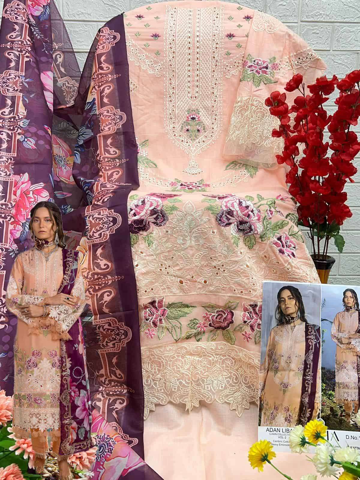 Zaha Adan Libas Vol-2 Cotton Salwar Kameez view 2