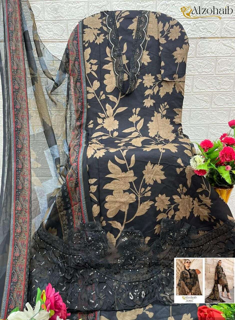 Alzohaib 1084 To 1085 Colors Pure Cotton Printed Suit Salwar view 10