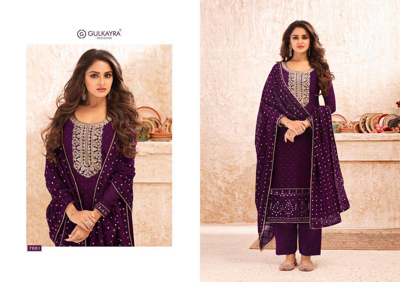 Gulkayra Nazmin Straight Suit party Wear Collection at Best Rate view 9