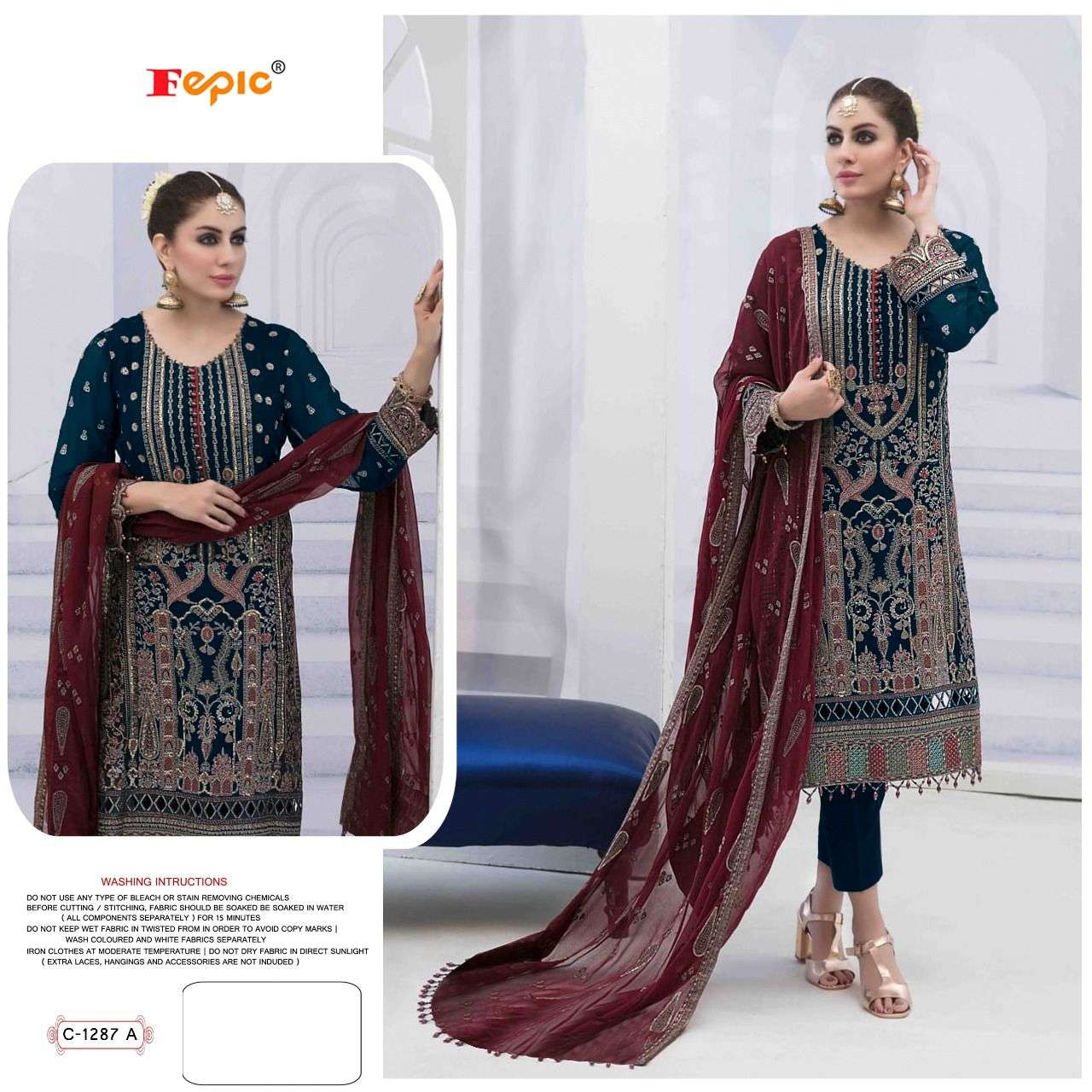 Fepic Rosemeen Embroidered Party Wear Salwar
