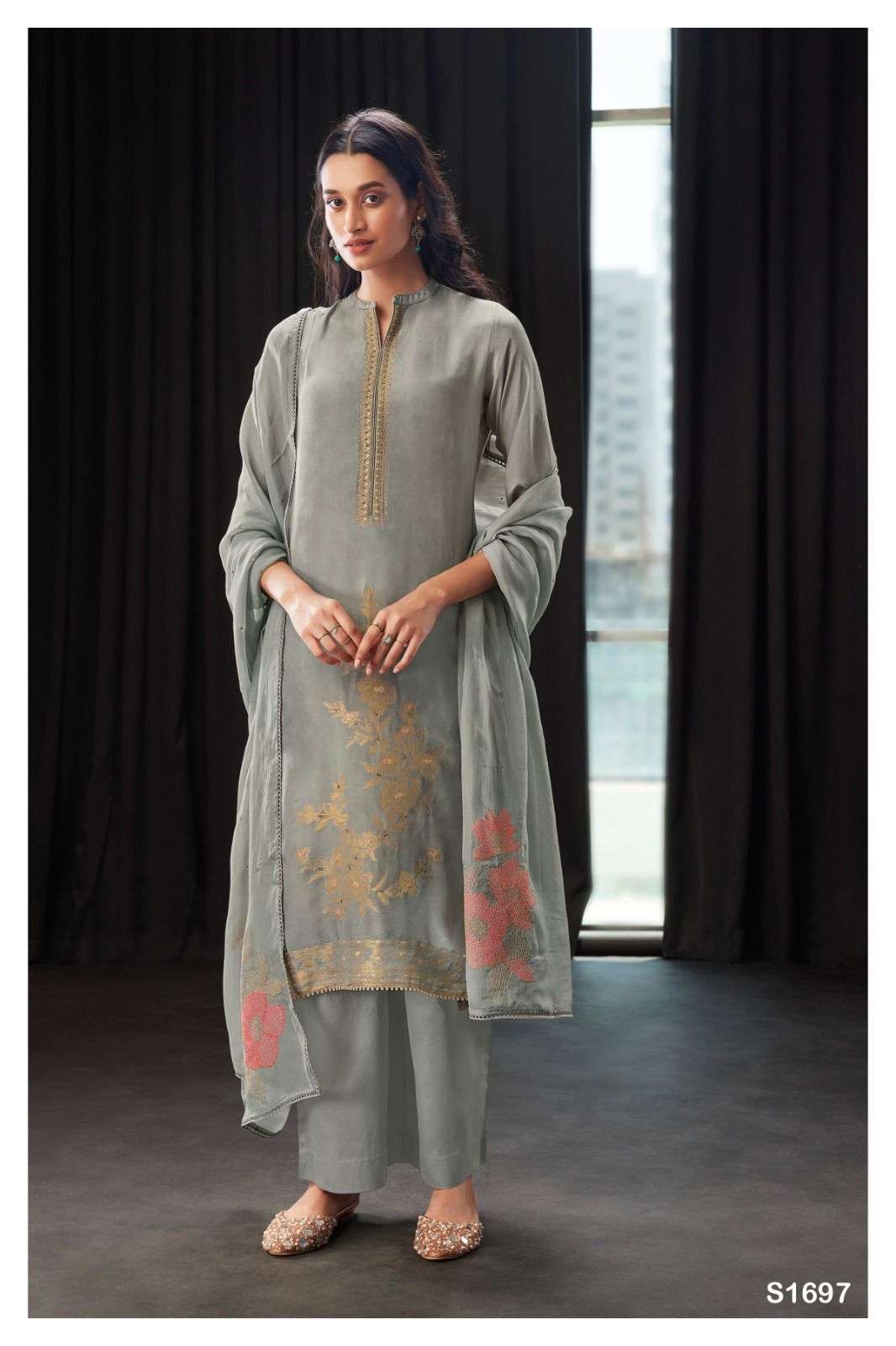 Ganga Lilie 1697 Fancy Silk Latest Unstitch Suit Branded Collection view 2