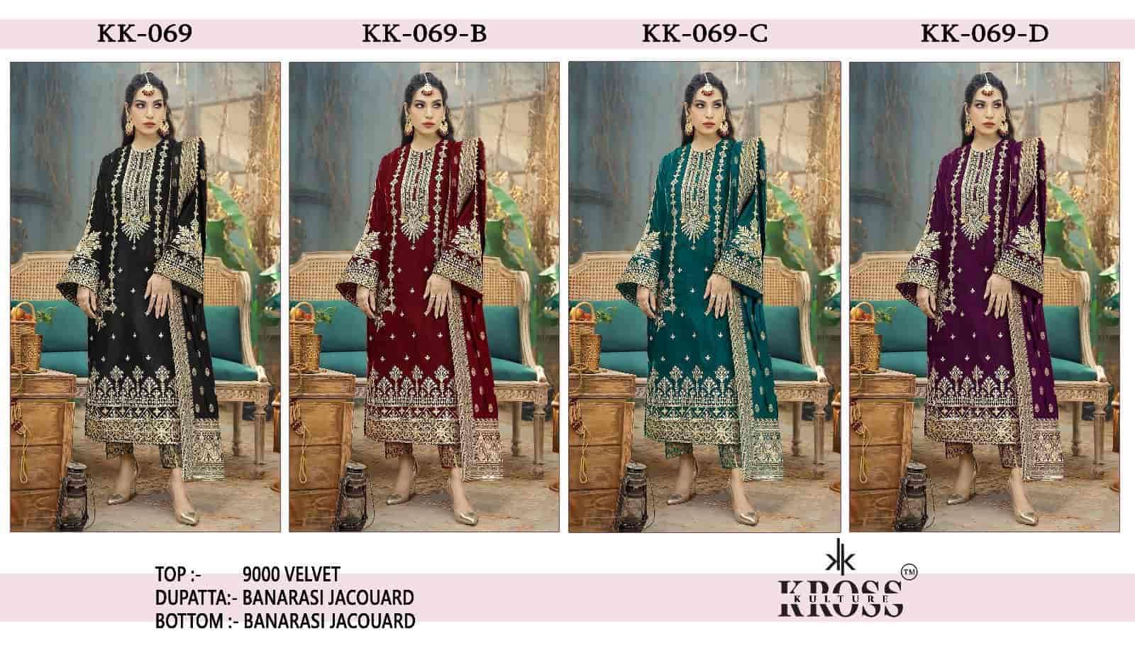 Kross Kulture KK 069 Colors Wedding Wear Style Latest Heavy Designs Velvet Collection view 2