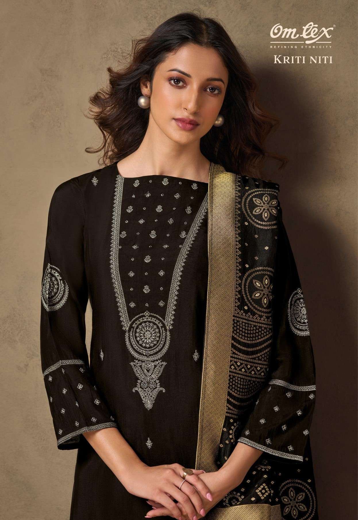 Omtex Kriti Niti Designer Silk Suit view 2