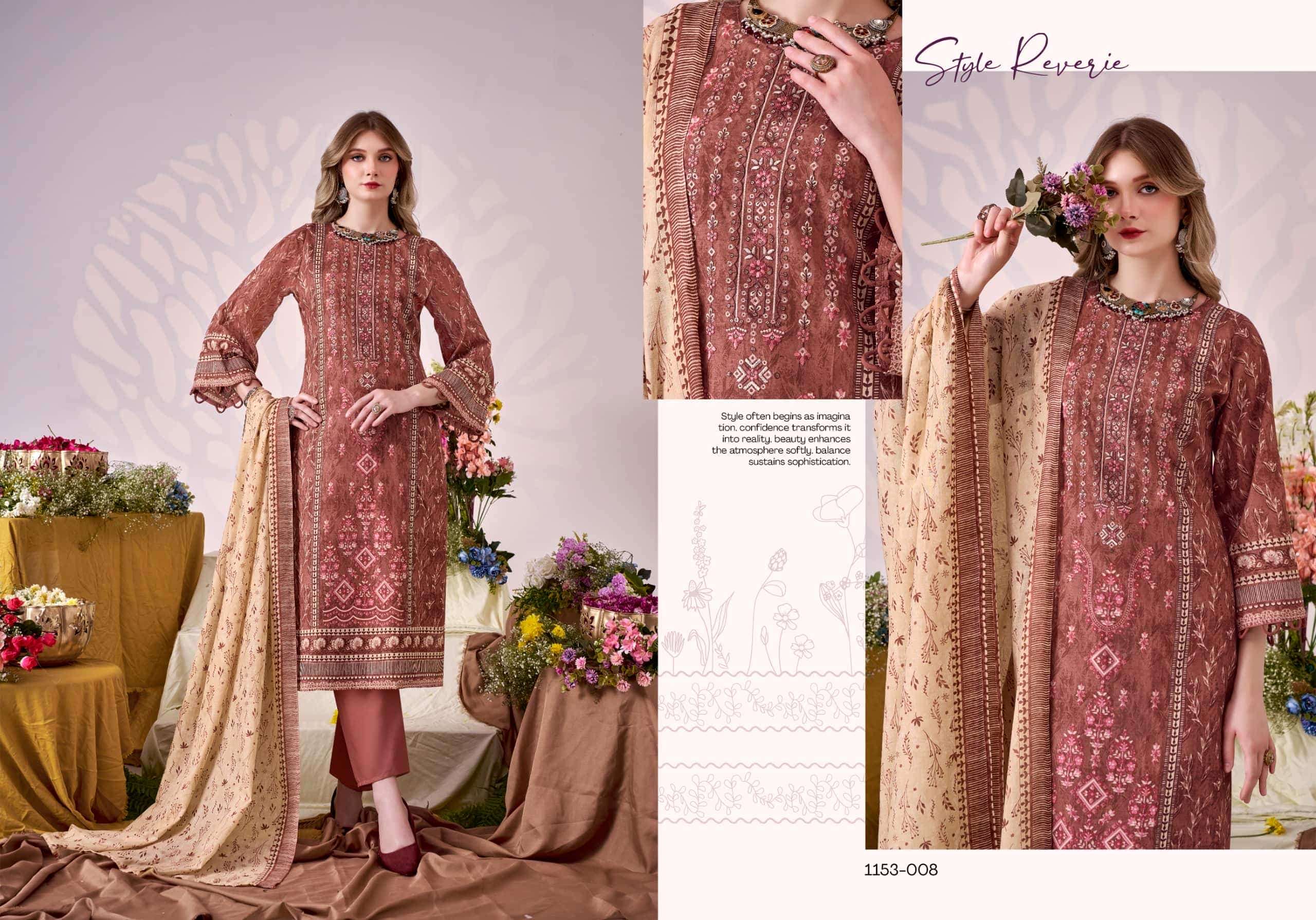 Romani Bin Kareem Vol 5 Printed Cotton Dress Material Catalog view 2