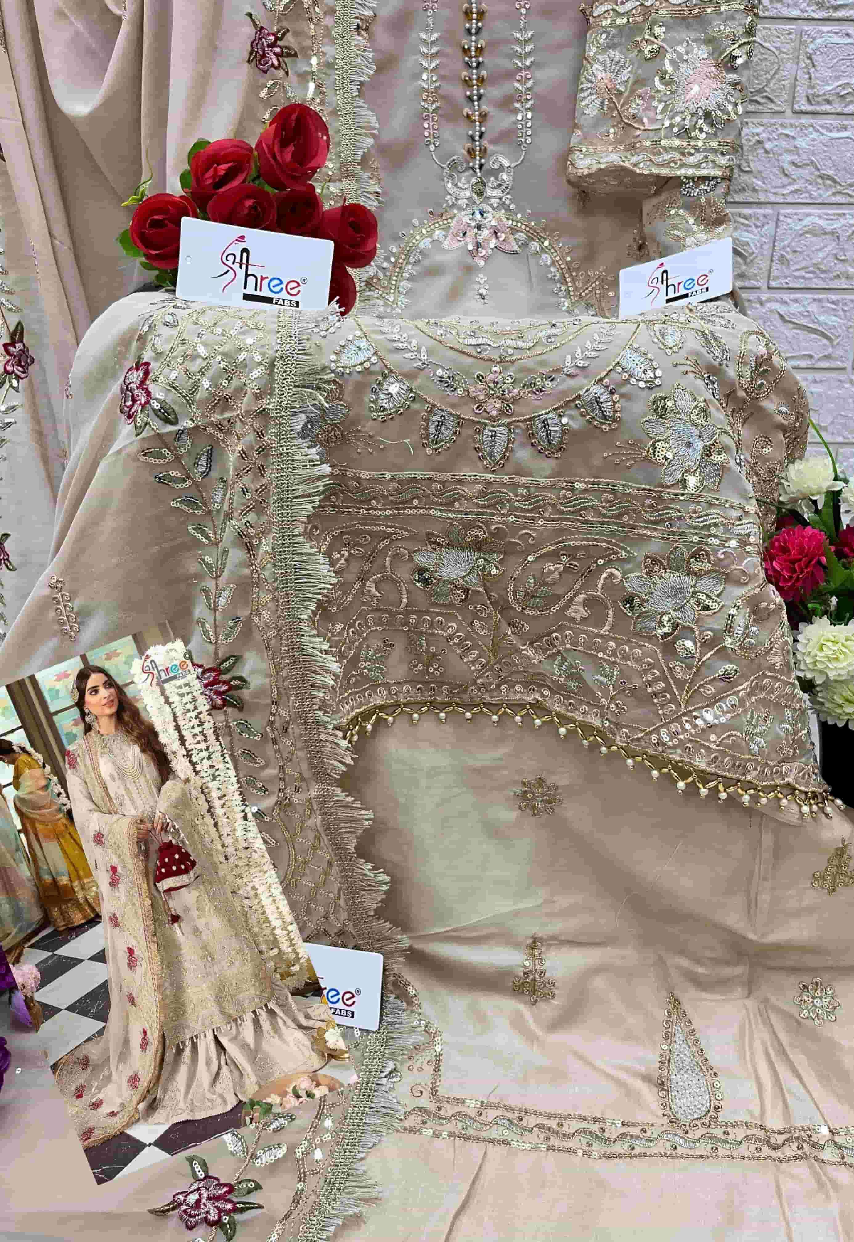 Shree Fabs K 1998 Exclusive Heavy Designer Pakistani Suit Collection view 2