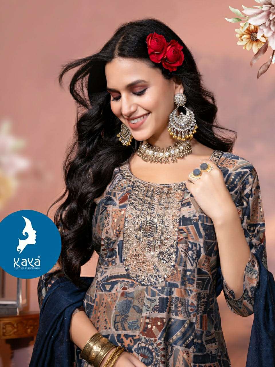 Kaya Aishwarya Vol 3 Anarkali Style 3 Piece Readymade Catalog view 3