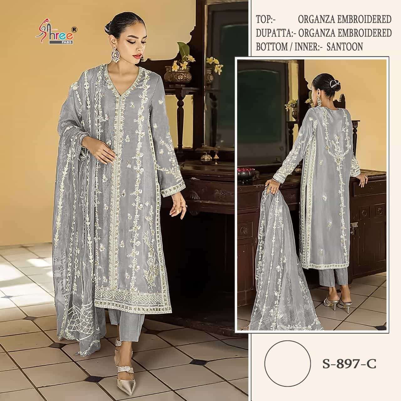 Shree Fabs S 897 Colors Festive Wear Style Heavy Designer Pakistani Suit Wholesalers view 3