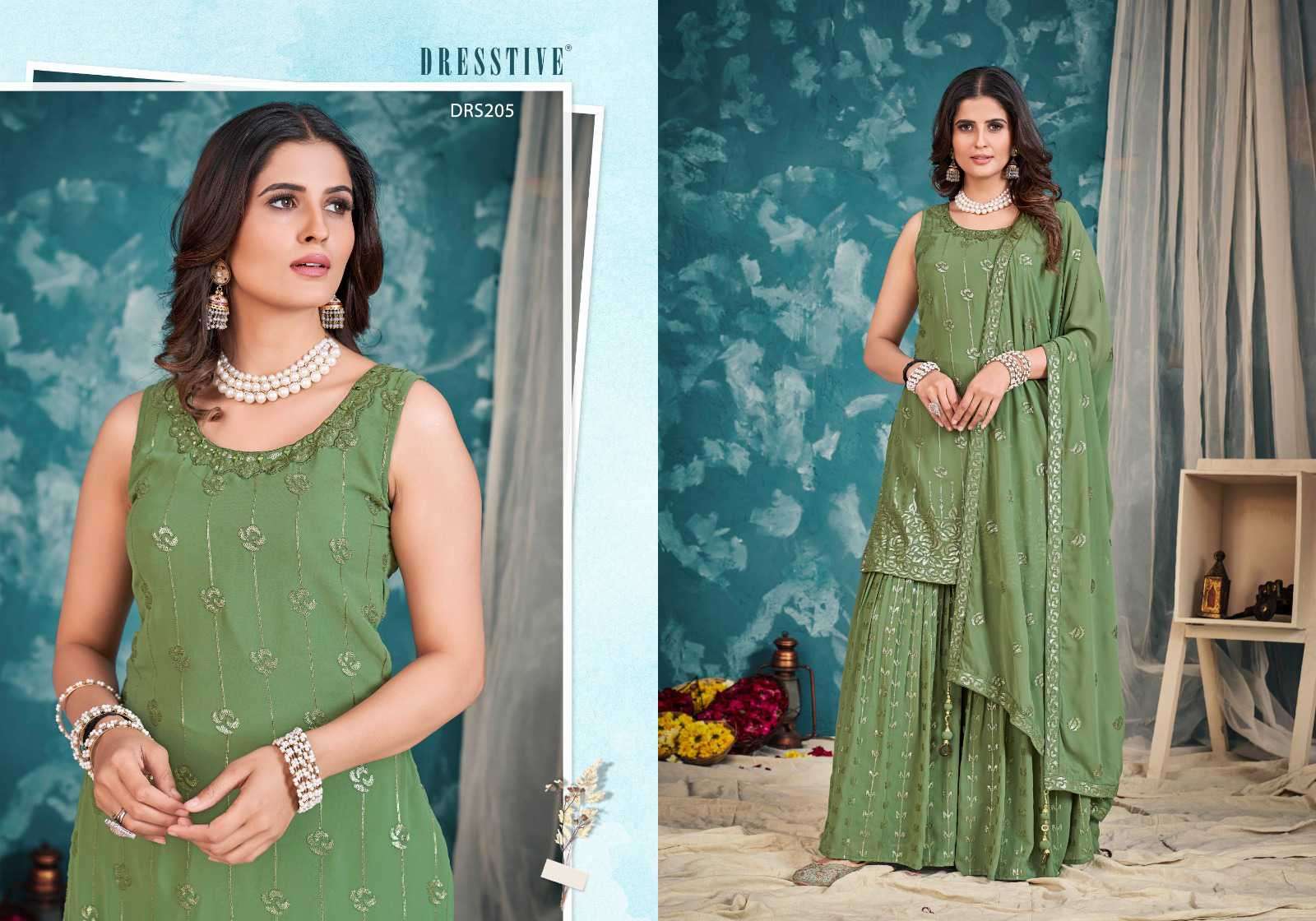 Dresstive Seher Designer Wedding Wear Gharara Dress Online view 11