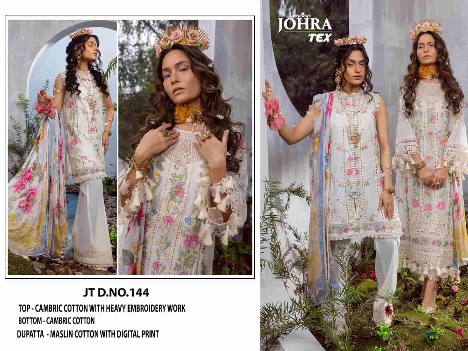 Johra Tex 144 Latest Embroidered Designer Cotton Salwar Kameez Ensemble