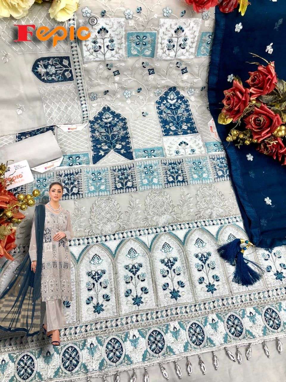 Fepic Rosemeen Pakistani Partywear Suit view 5
