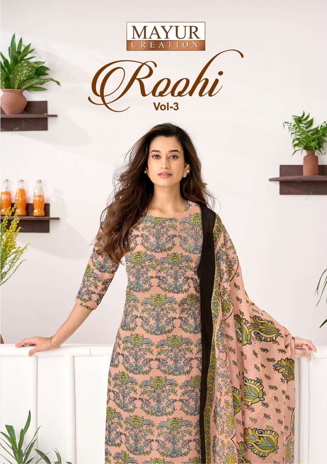 Mayur Roohi Vol 3 Pure Cotton Dress Material view 5