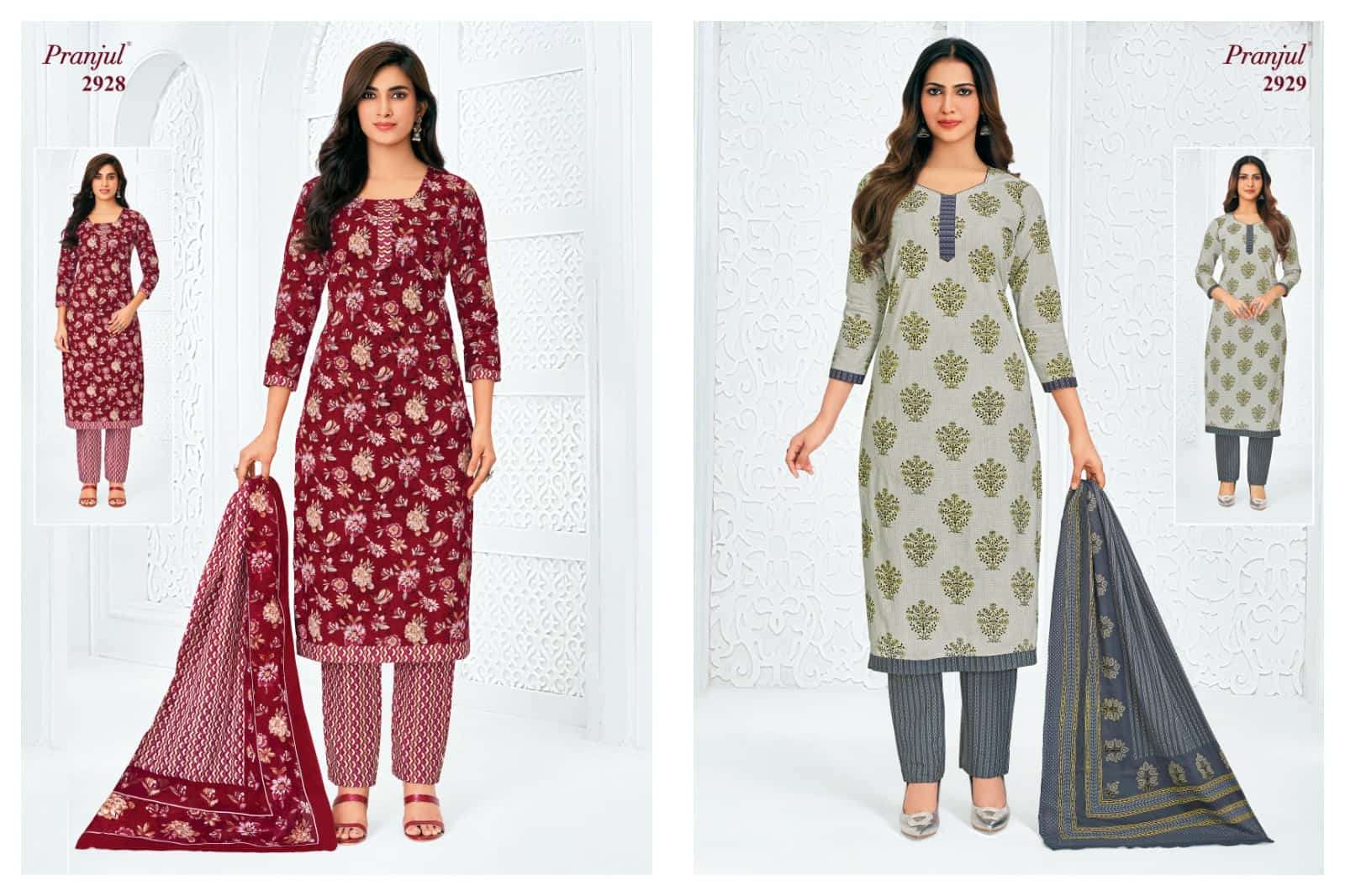 Pranjul Priyanka Vol 29 Pure Cotton Dress Material view 9