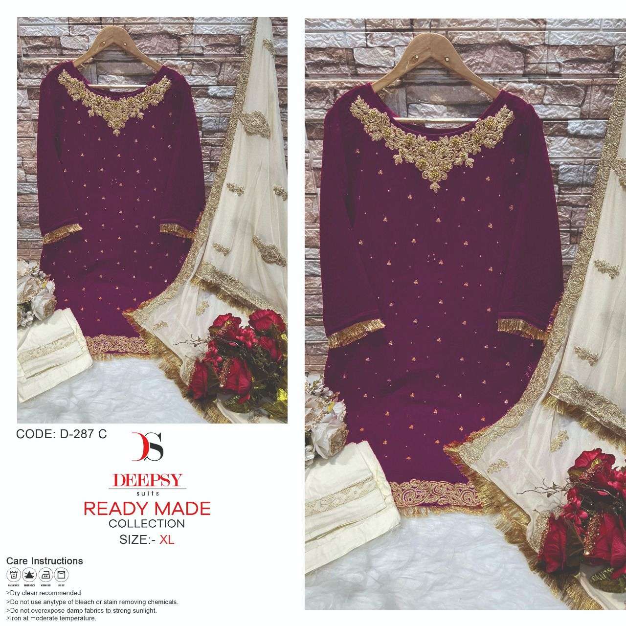 Deepsy D 287 Colors Readymade Georgette Pakistani Suit