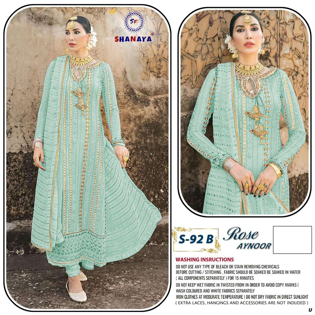 Shanaya Rose Aynooe S 92 Colors Fancy Pakistani Suit New Designs view 2