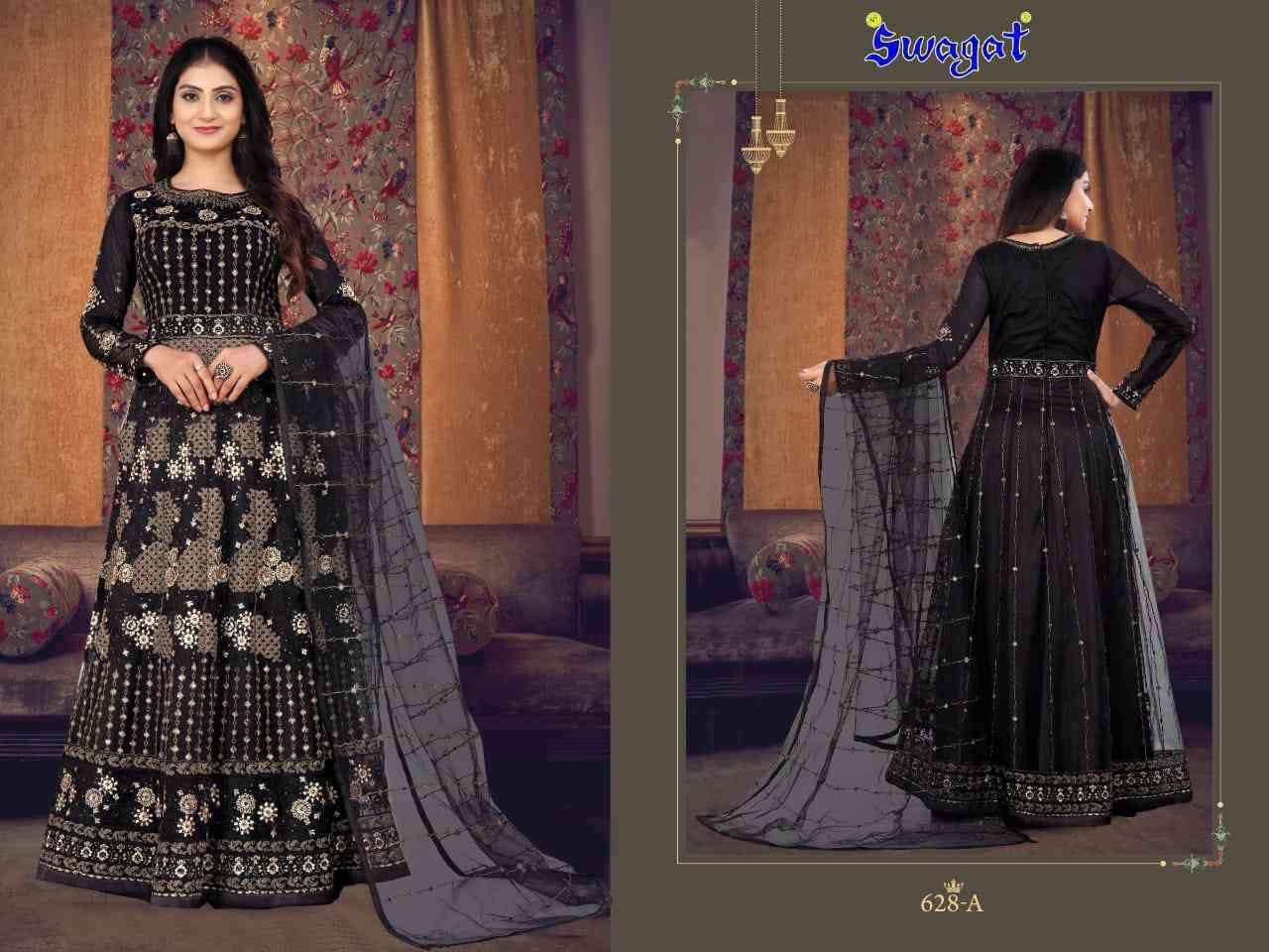 Swagat Voilet 628 Colors Wedding Wear Designer Gown view 4