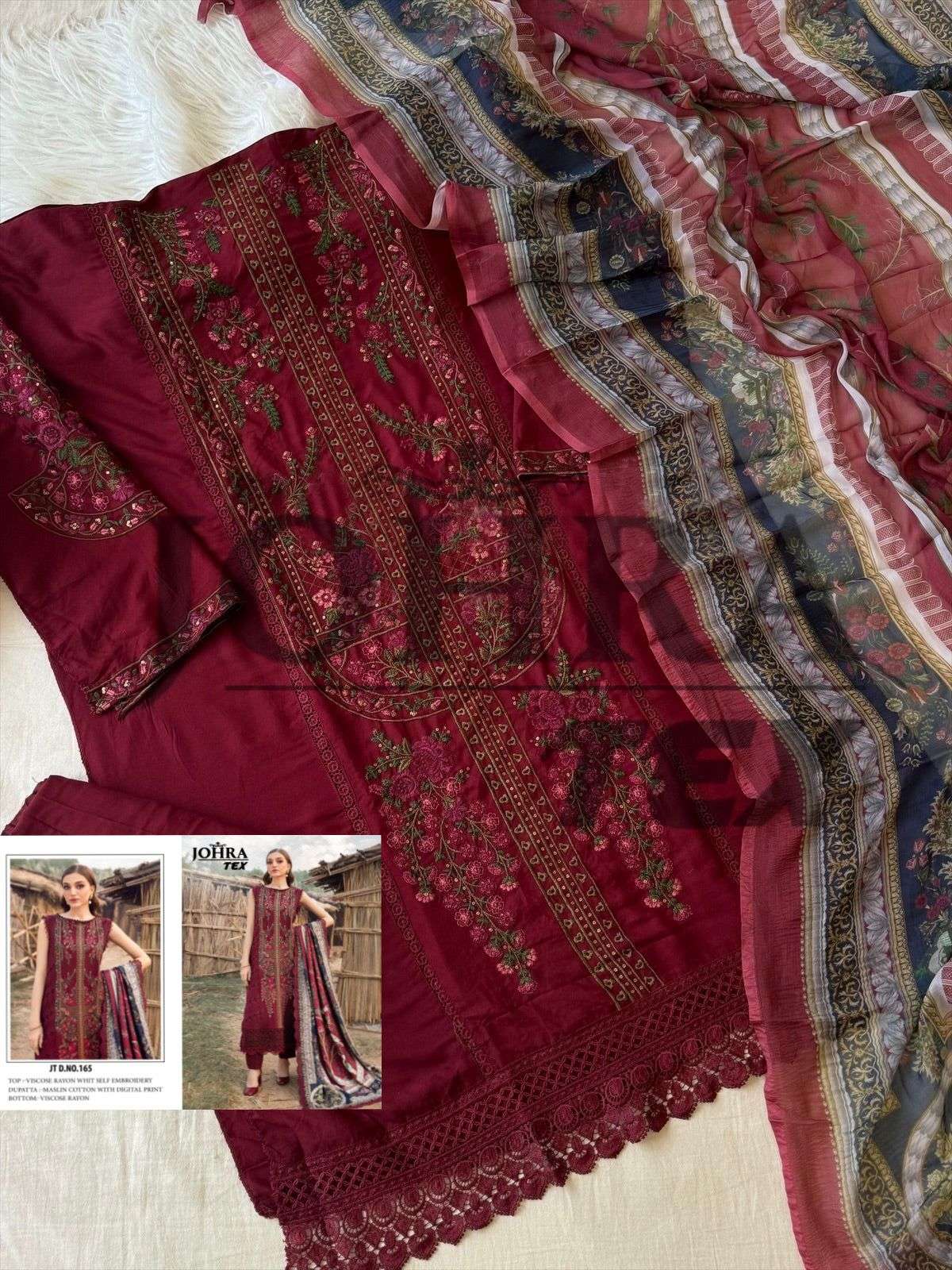 Johra tex 165 pakistani suit view 2