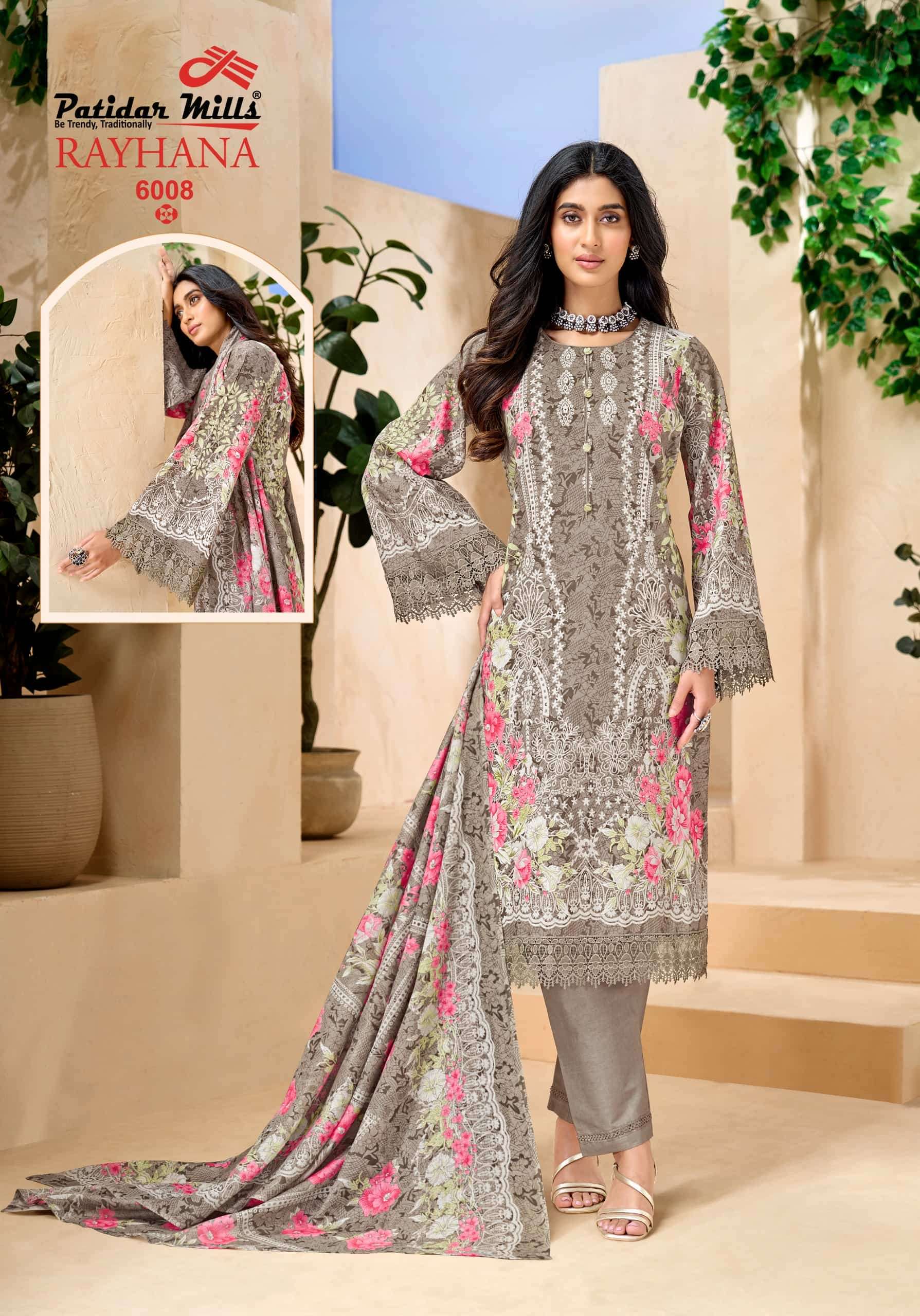 Patidar Mills Rayhana Vol 2 Fancy Cotton Dress Material Catalog view 10