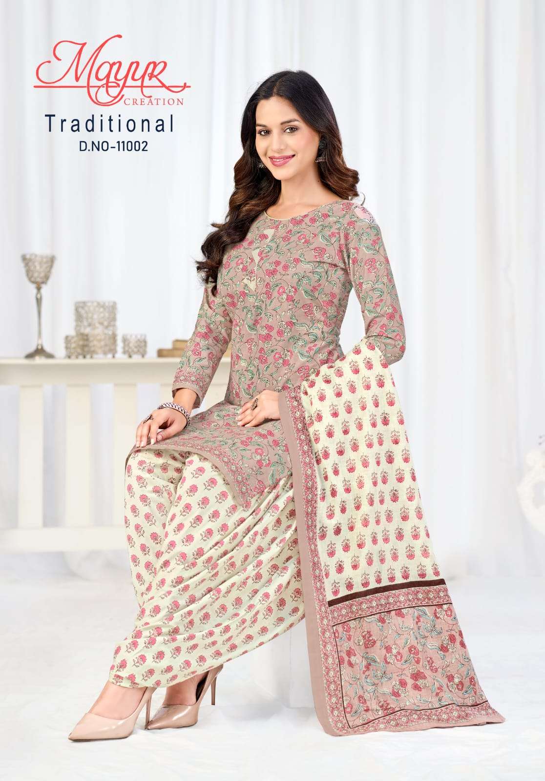 Mayur Traditional Pure Cotton Dress Material view 7