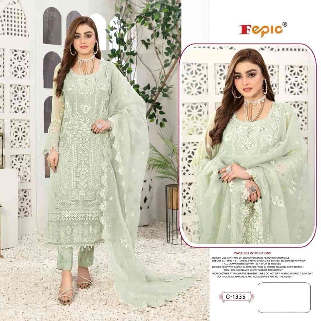Fepic Rosemeen Organza Party Wear Suit view 2