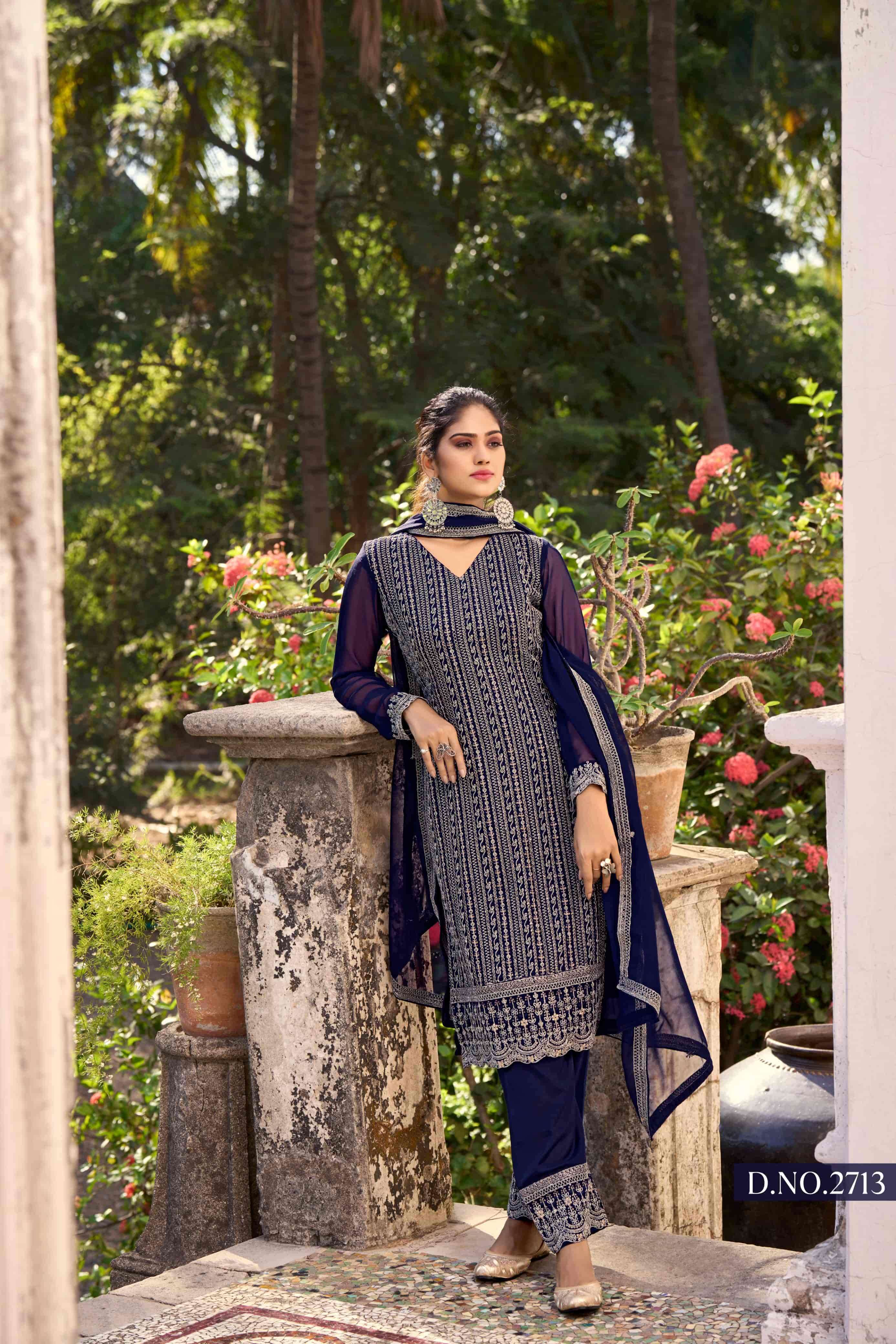 Aanaya Twisha Vol 27 Party Wear Silk Suit view 4