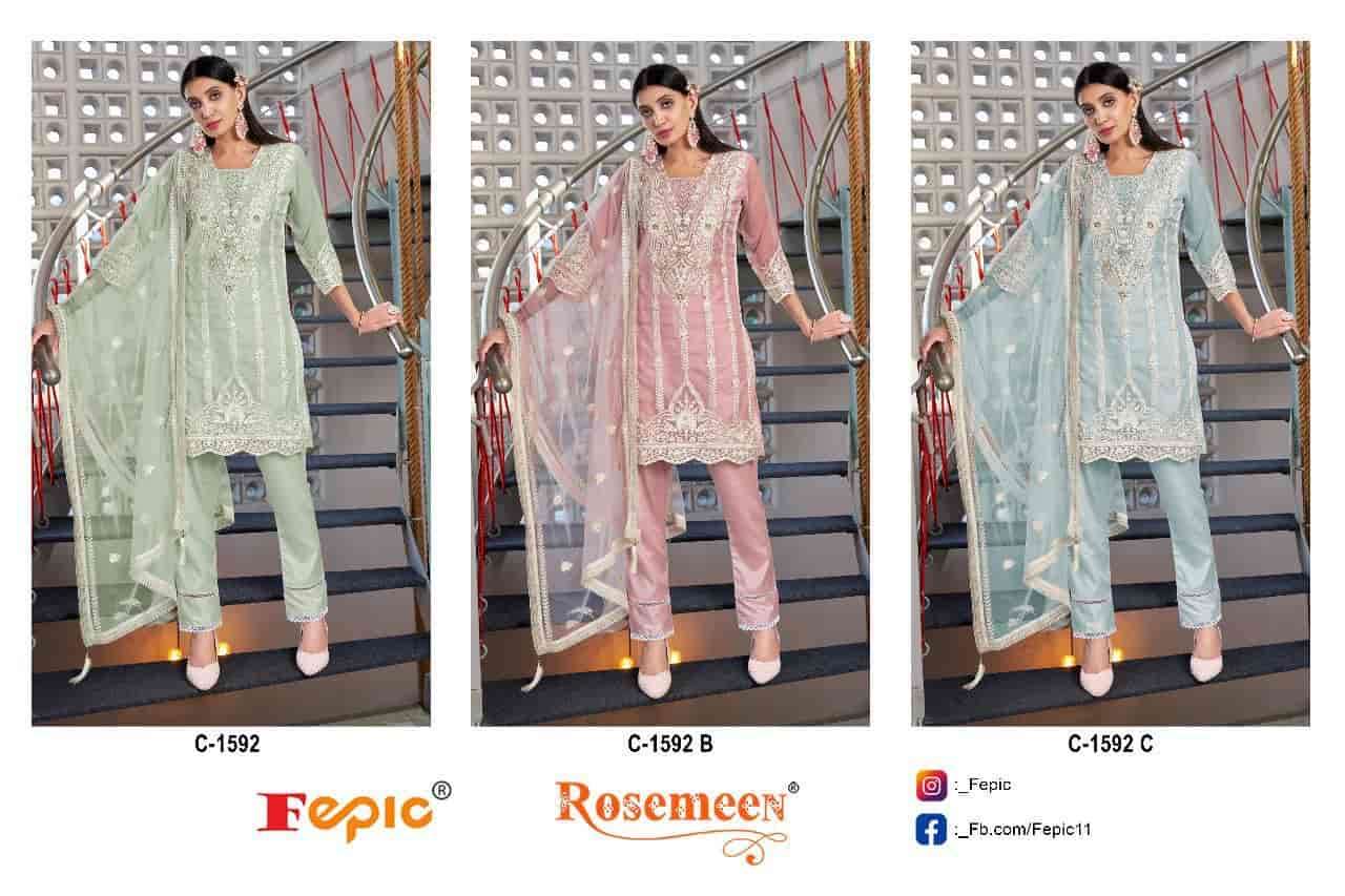 Fepic C 1592 Colors Pakistani Fancy Designer Salwar Suit Wholasaler view 4