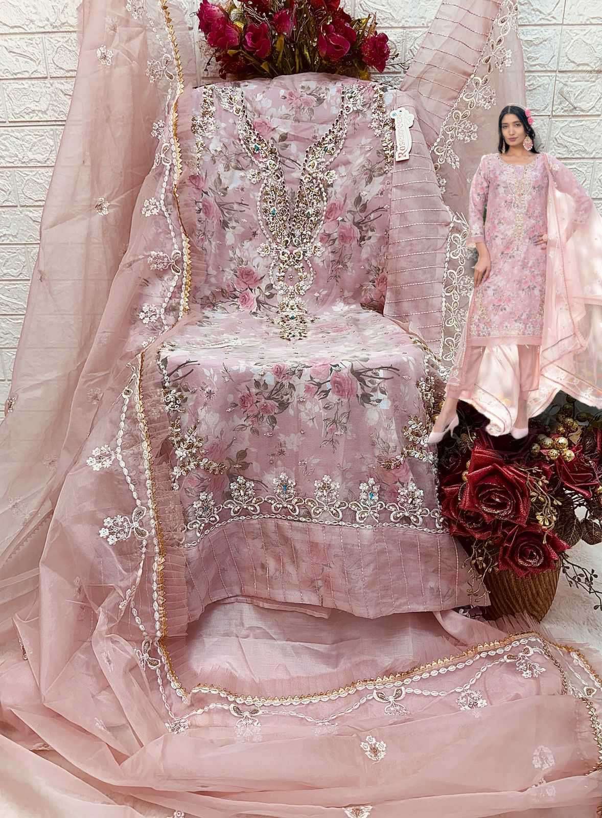 Fepic C 1694 Colors Resemeen Pakistani Designer Organza Dress view 7