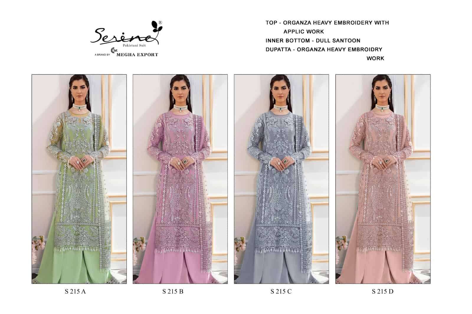 Serine Designer Organza Embroidered Salwar Suit view 4