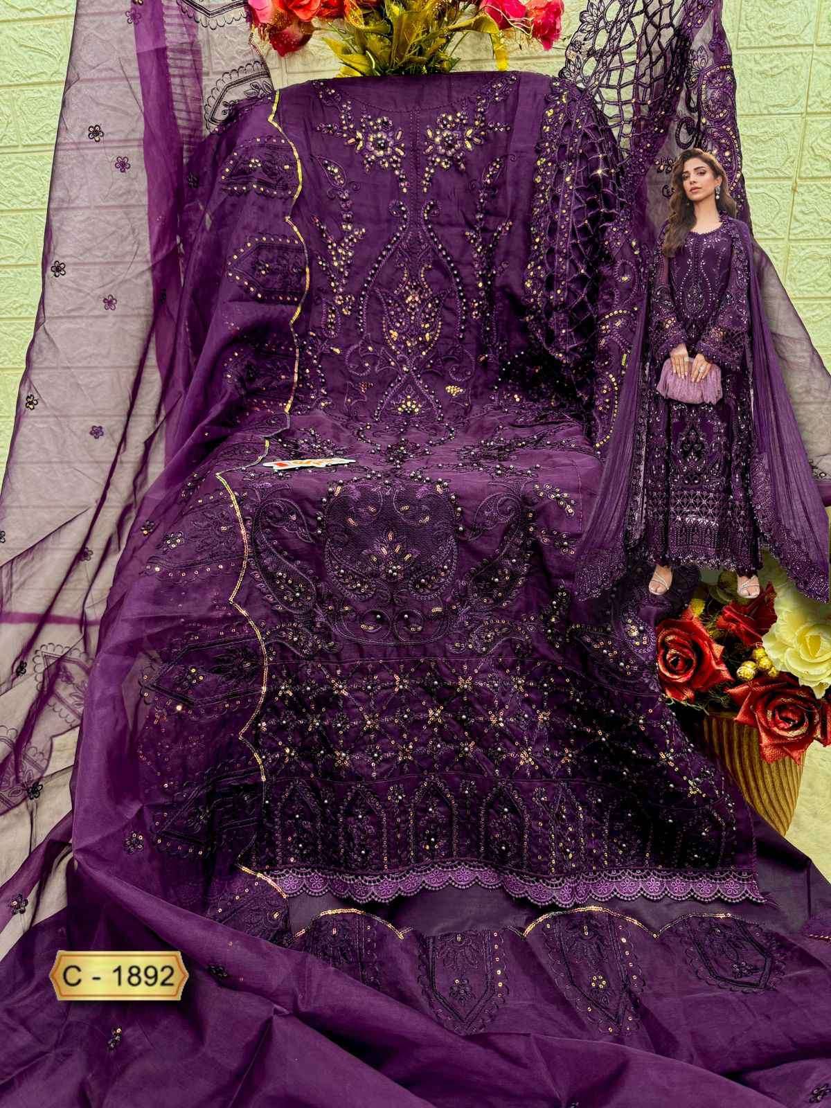 Fepic C 1892 Colors Heavy Embroidered Pakistani Suit Catalog Exporter view 5