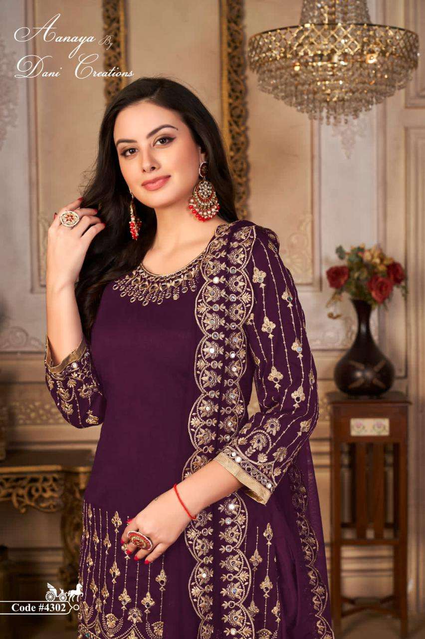 Aanaya Vol 143 Art Silk Party Wear Salwar Suit Exporter view 6