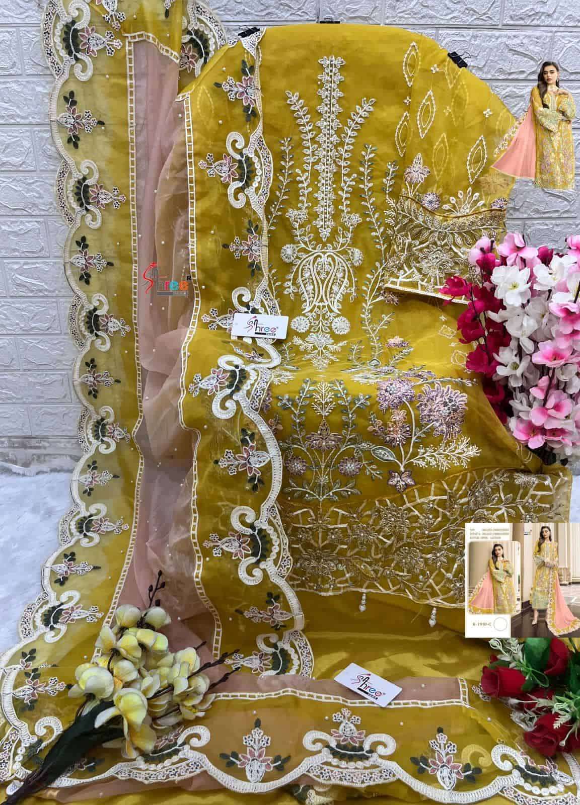 Shree Fabs K 1910 Colors Festive Wear Style Latest New Designer Pakistani Suit Wholesalers view 4
