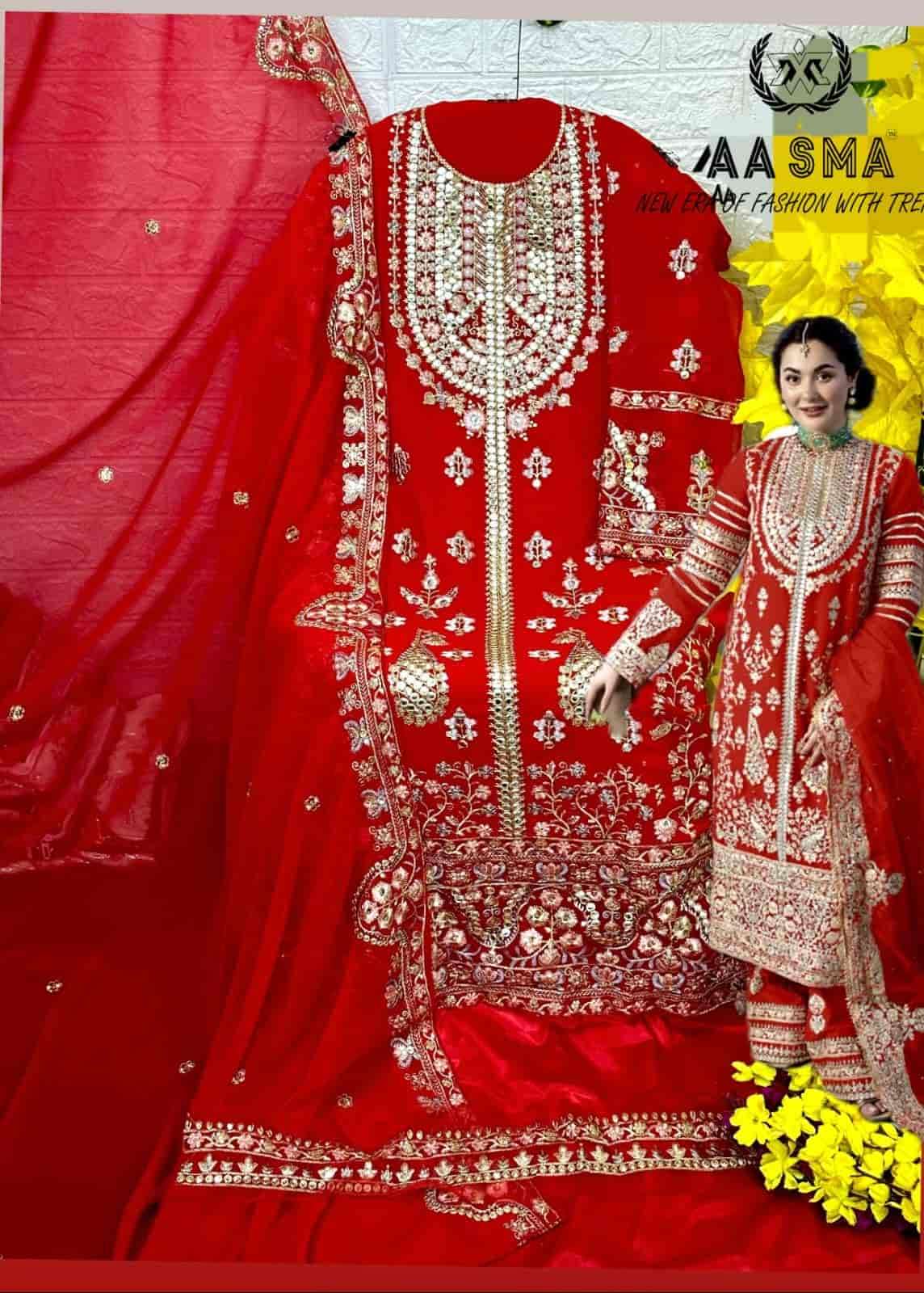 Aasma 203 K Heavy Embroidered Georgette Suit view 2