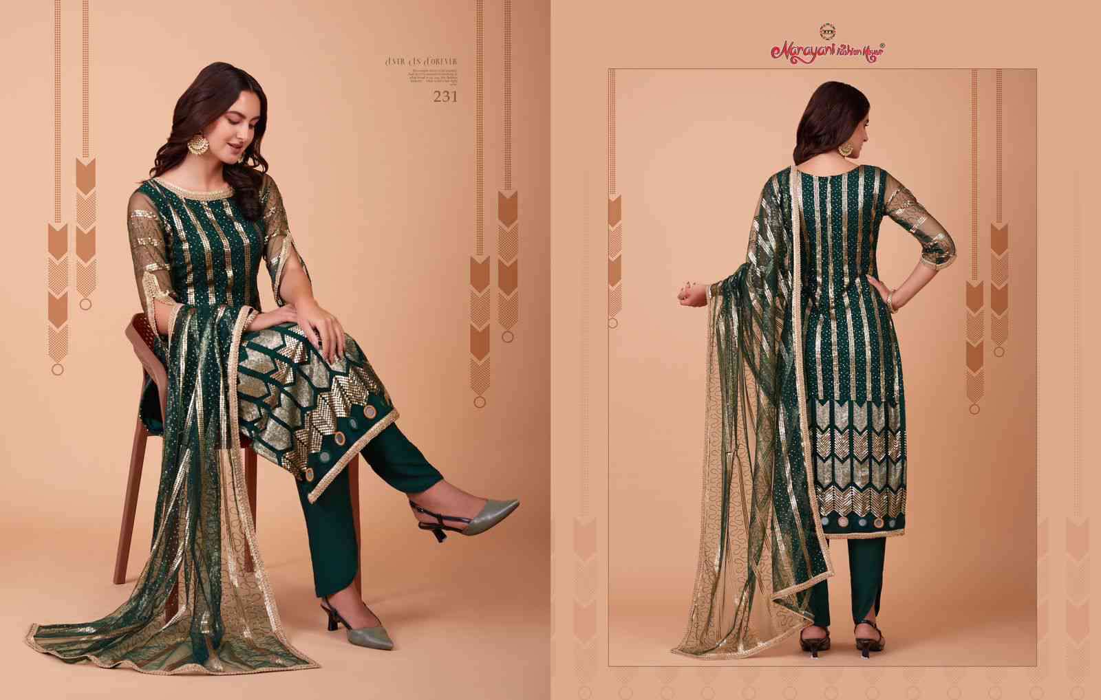 Narayani Zehra Vol 3 Heavy Net Party Wear Unstitch Dress New Designs view 7