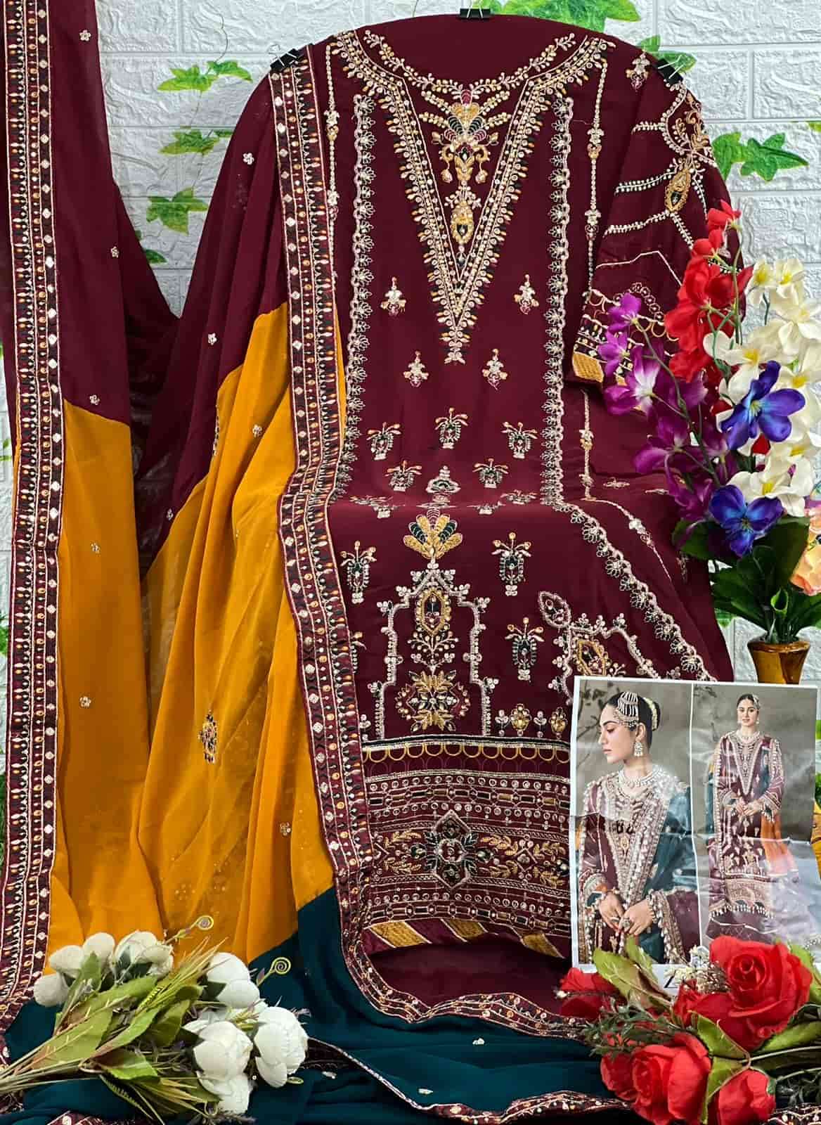 Zaha Aaeesha Vol 1 10112 Colors Pakistani Wadding Wear Suit view 6