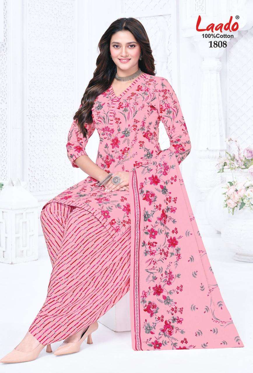Laado Nadiya Patiyala Vol 18 Printed Cotton Dress view 11