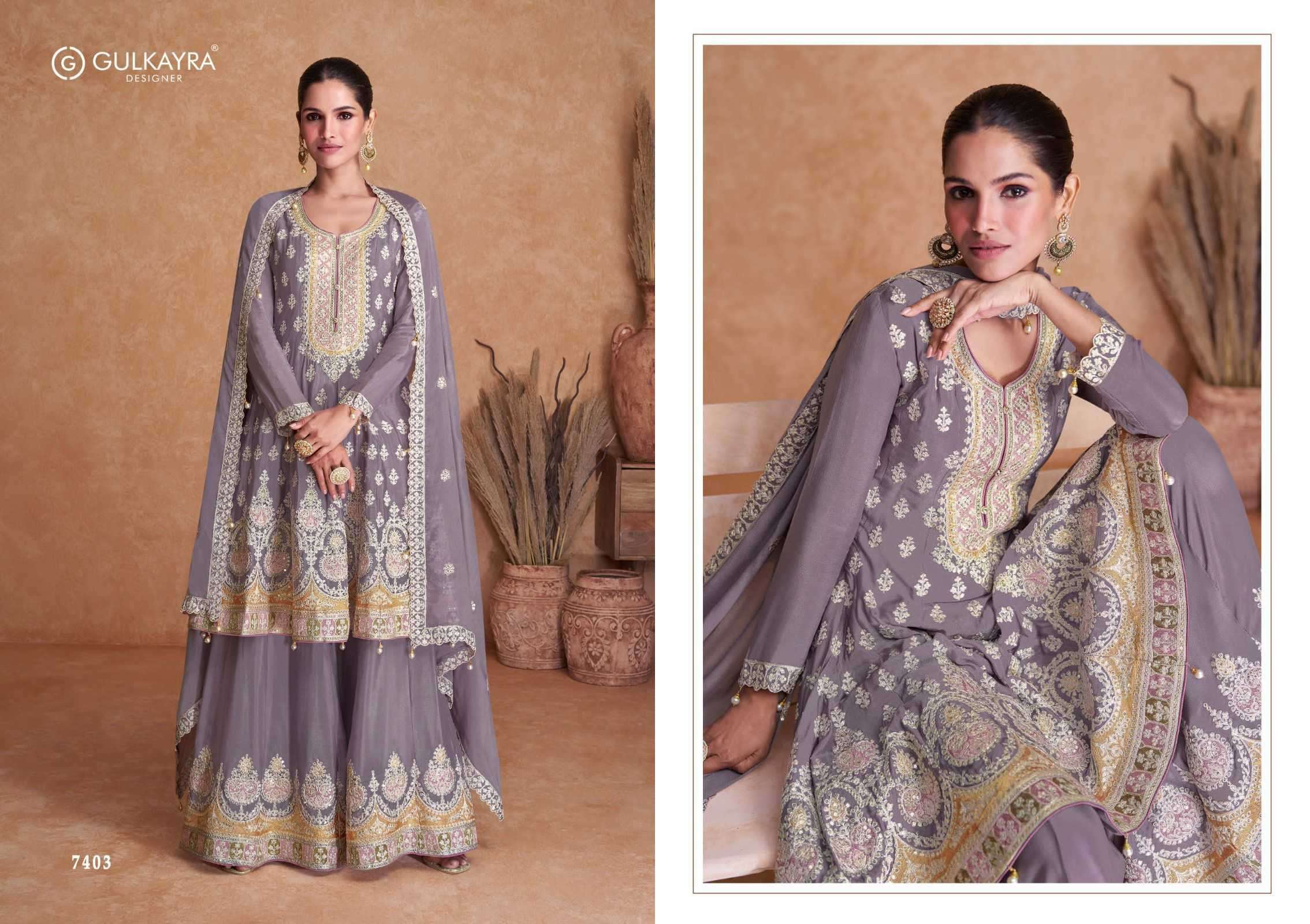 Gulkayra Flory Latest Designer Wedding Wear Gharara Style Dress New Arrivals view 2