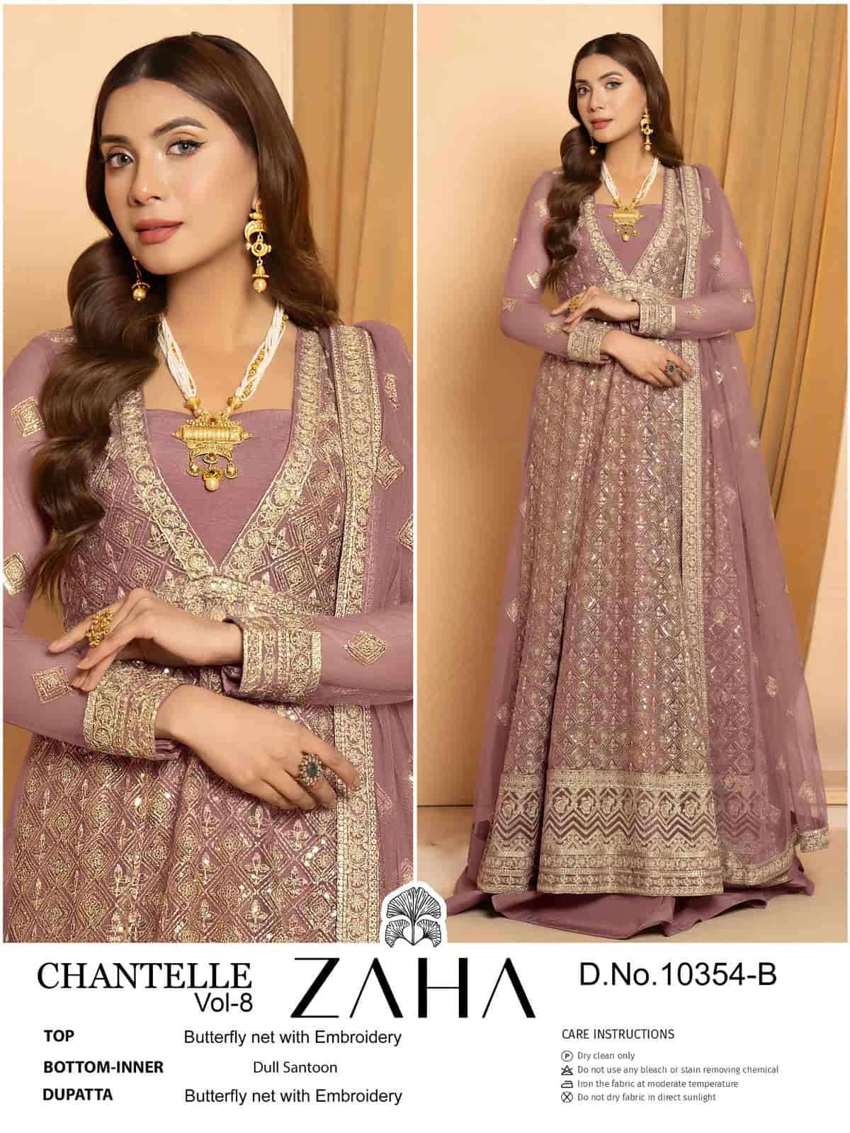 Zaha 10354 B Pakistani Festive Wear Style Heavy Designer Salwar Suit Ensemble view 3