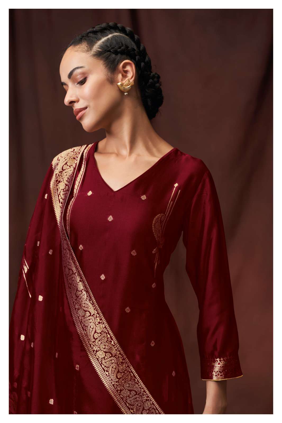 Ganga Dayanita 1795 Premium Designer Silk Dress Partywear Collection view 3