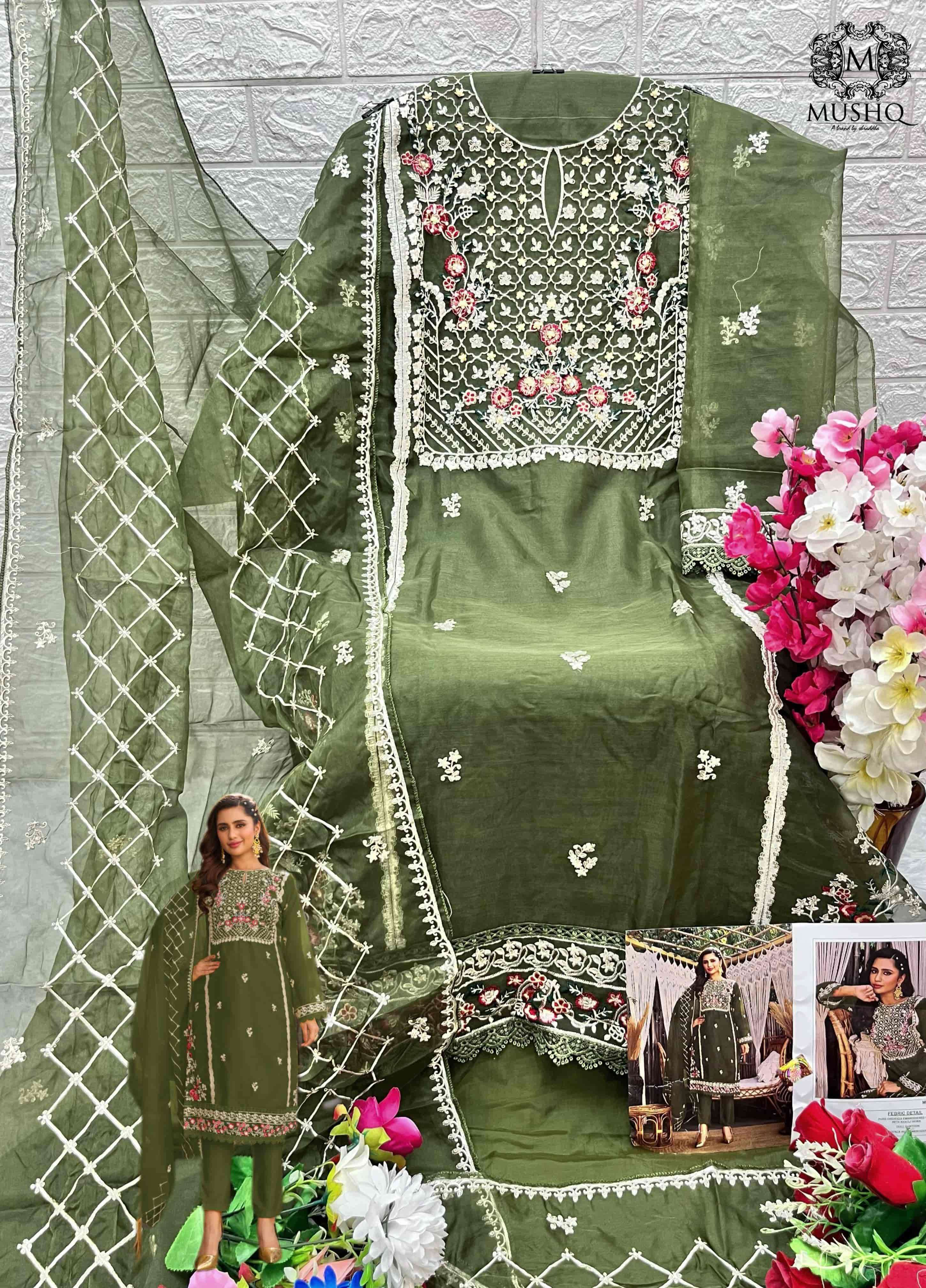 Mushq M 311 Colors Festive Wear Style Designer Embroidered Salwar Suit Wholesalers view 6