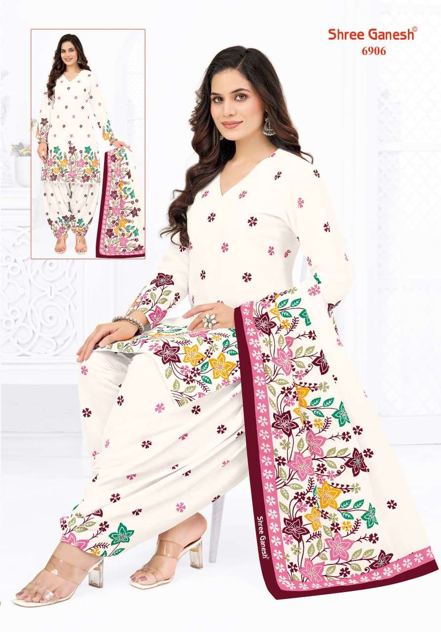Shree Ganesh Panchi Vol 19 Pure Cotton Unstitch Suit view 6