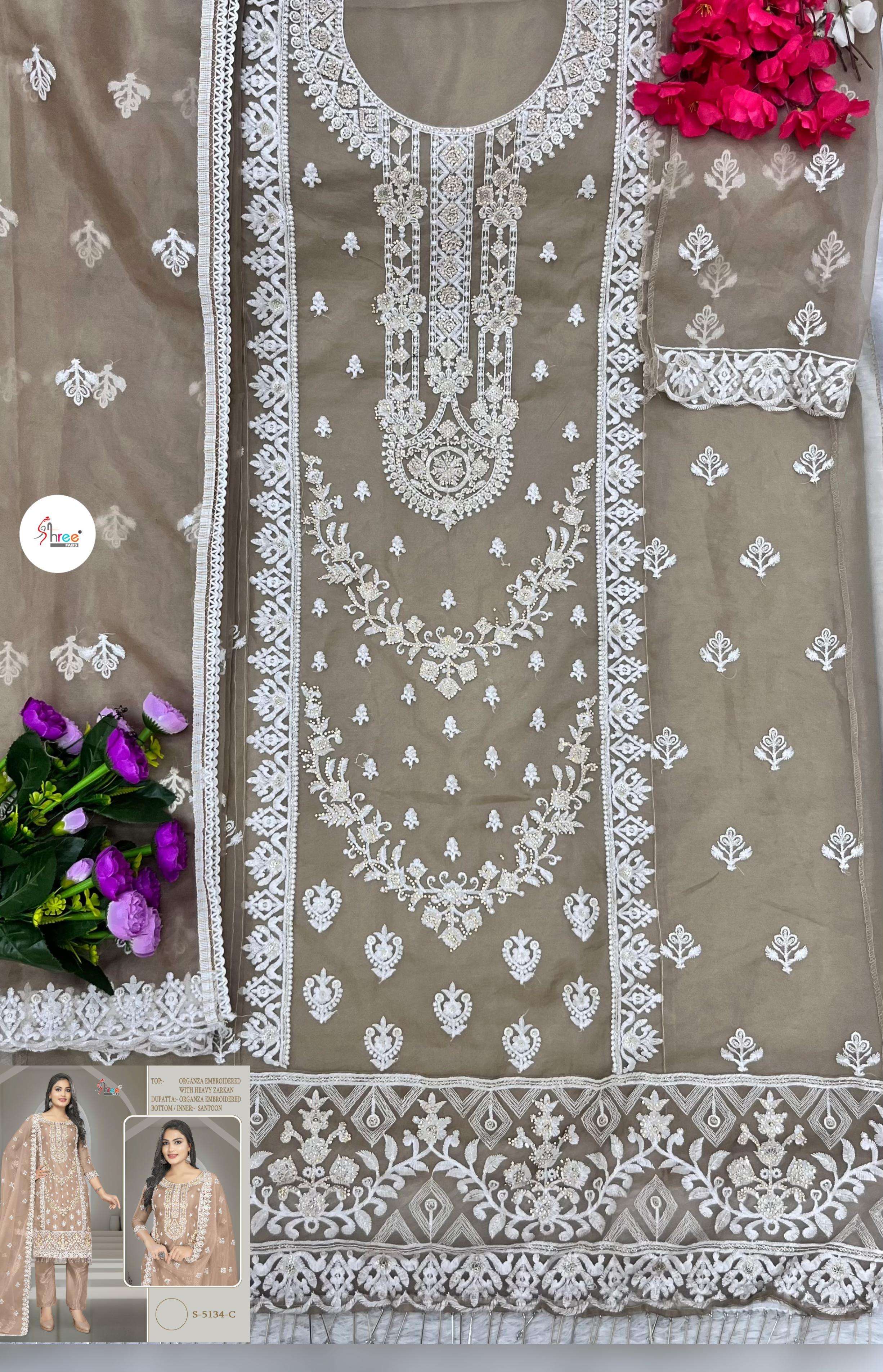 Shree Fabs S 5134 C Festive Wear Style Latest Embroidered Suit Ensemble view 2