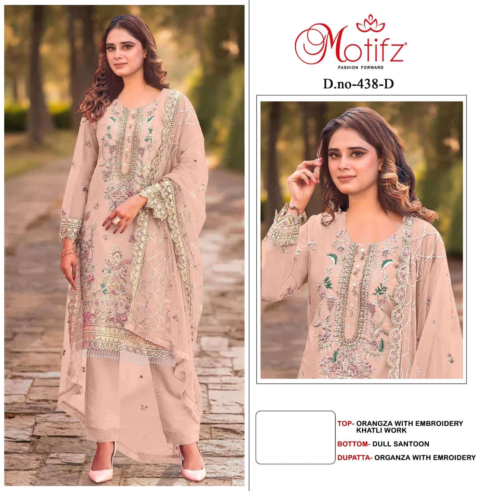 Motifz 438 Colors Pakistani Festive Wear Style Designer New Salwar Suit Wholesalers view 2