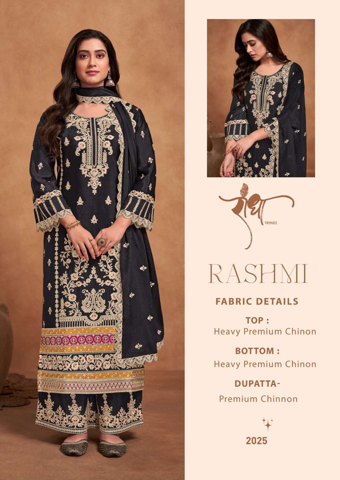 Radha Trendz Rashmi Designer Straight Palazzo Dress Readymade Collection view 10