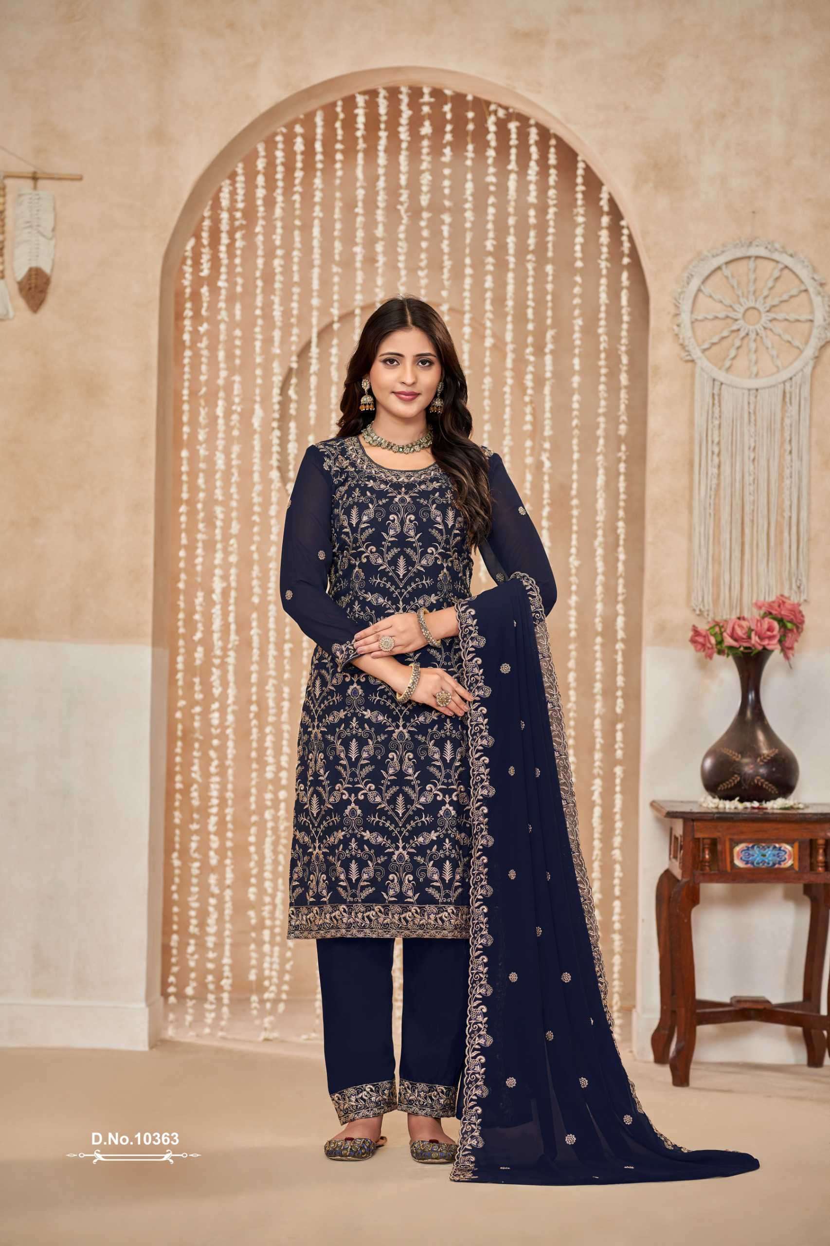 Anjubaa Vol 36 10361 To 10365 Designer Work Georgette Suit view 2