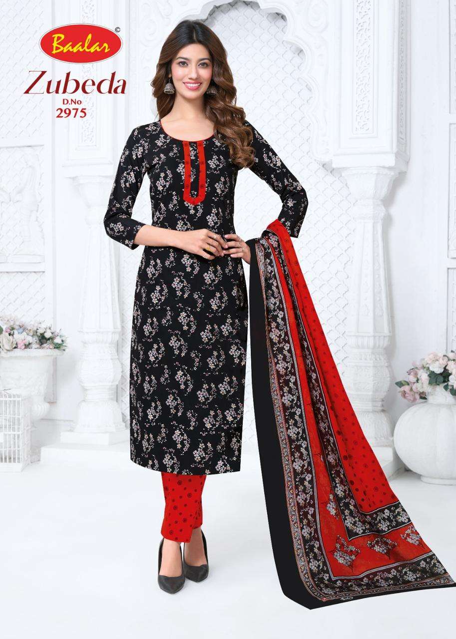Baalar Zubeda Vol 29 Pure Cotton Unstitch Suit Catalog view 6