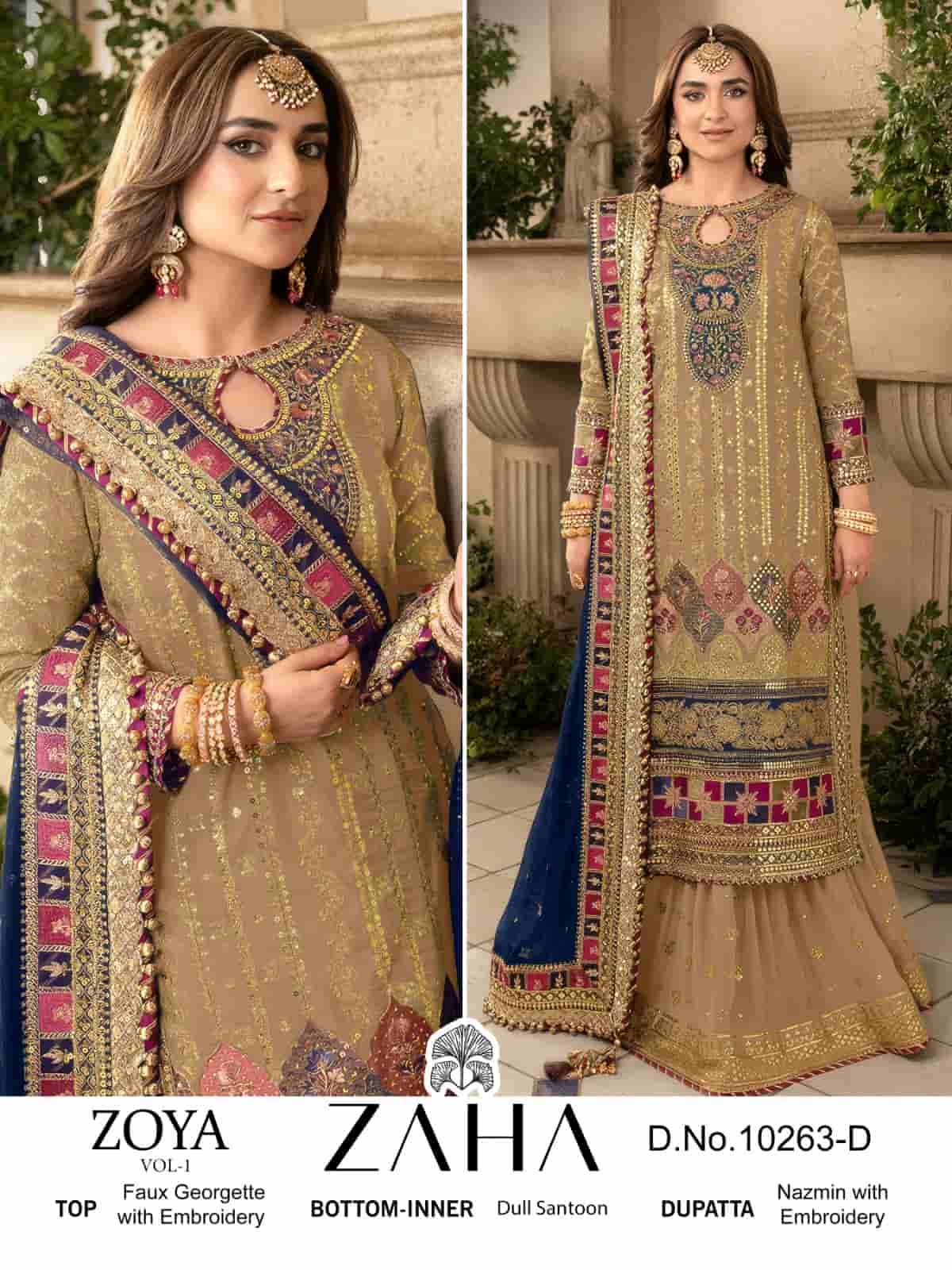 Zaha Zoya Vol-1 Heavy Embroidered Dress