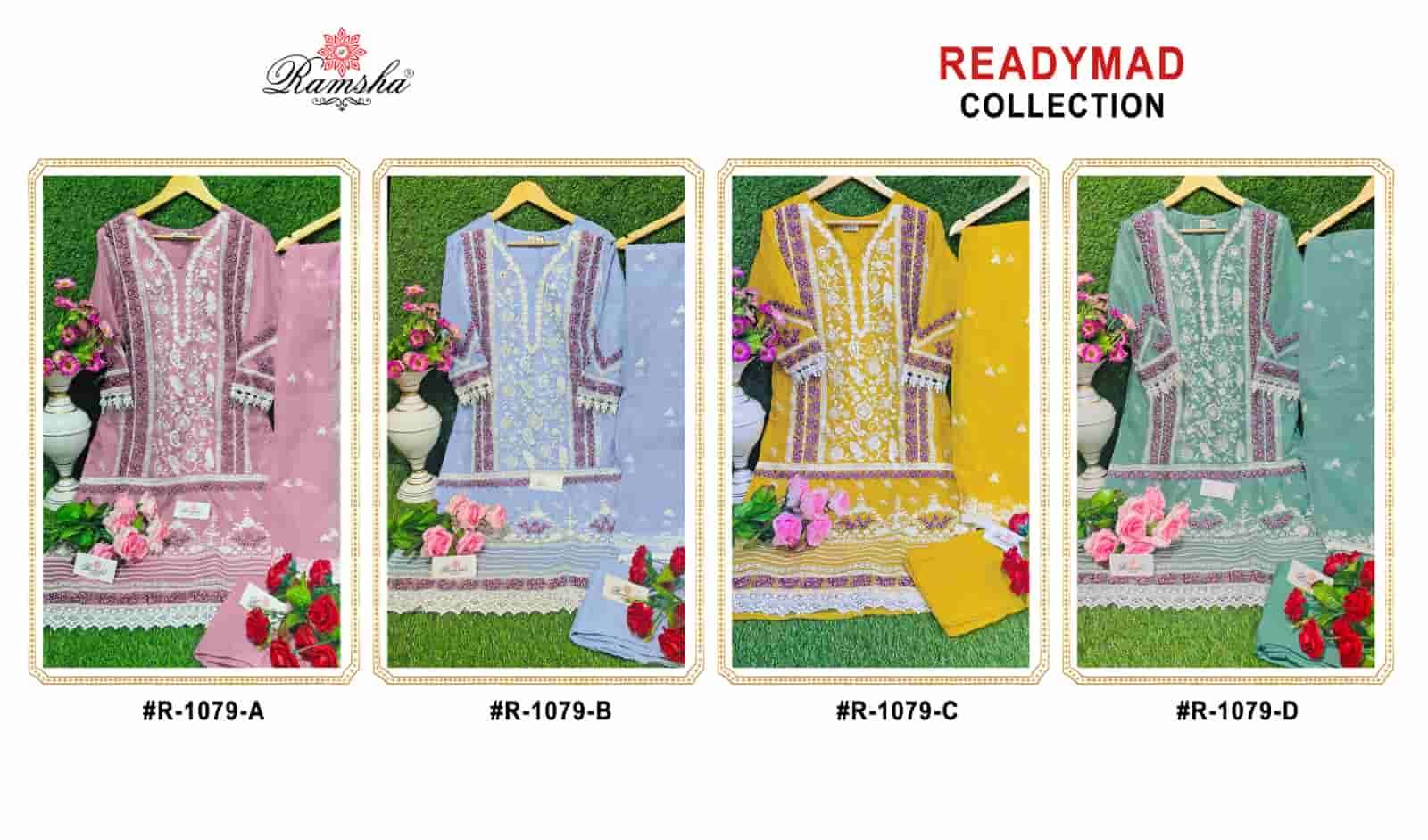 Ramsha R 1079 Colors Pakistani Party Wear Style Designer Readymade Suit Exporter view 5
