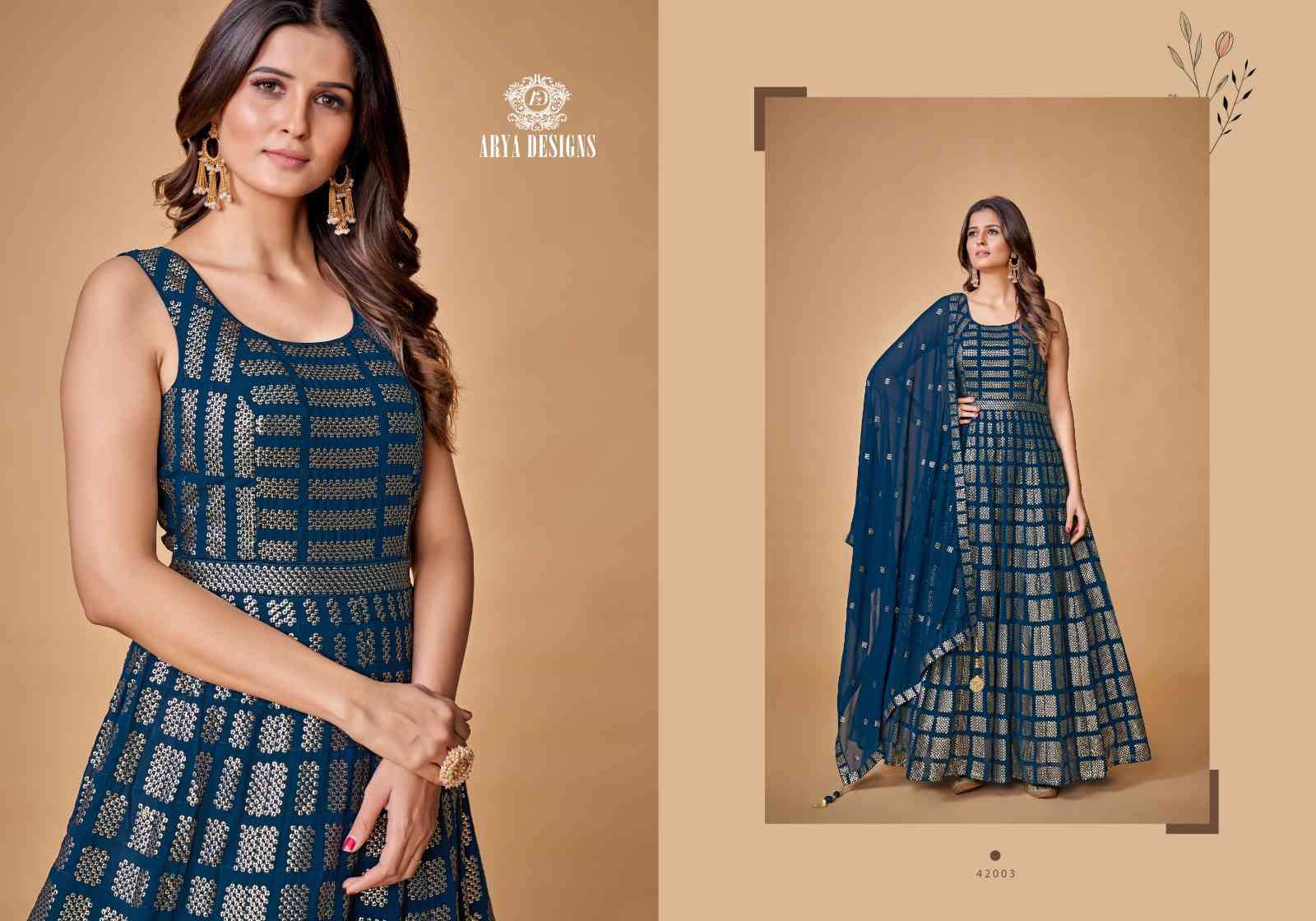Arya Designs Zoya Vol 2 Party Wear Designer Anarkali Dress view 2