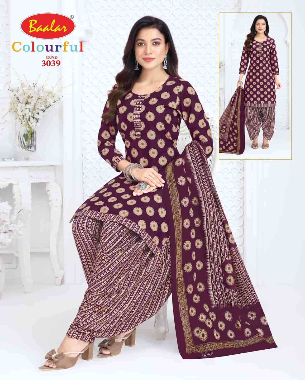 Baalar Colourful Vol 30 Pure Cotton Unstitch Salwar Suit view 41