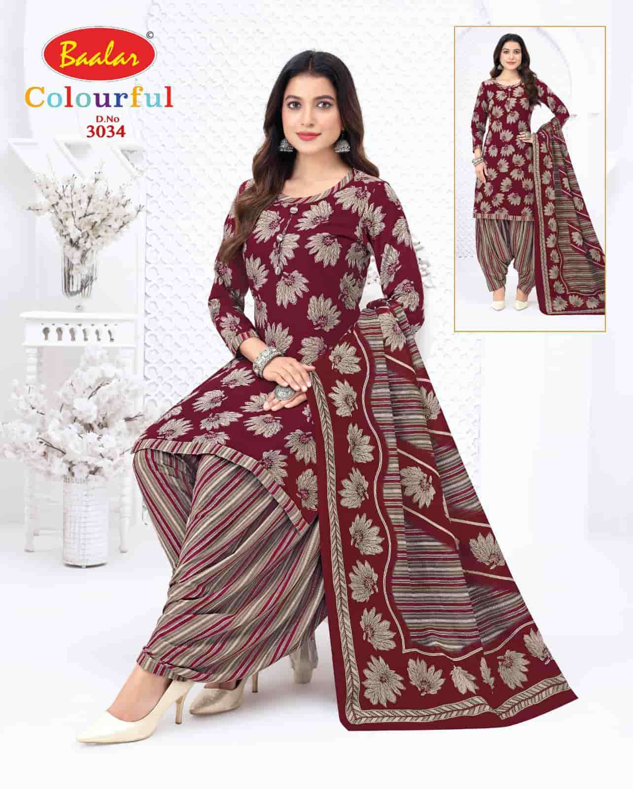 Baalar Colourful Vol 30 Pure Cotton Unstitch Salwar Suit view 2